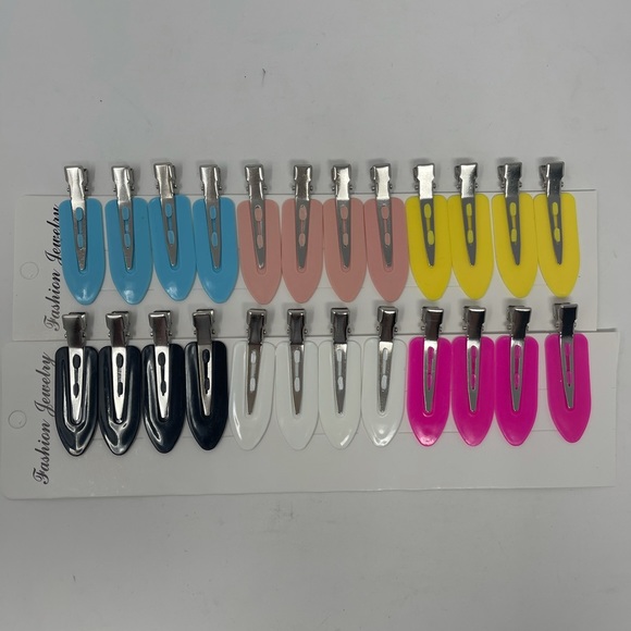 Set of 4 No Bend/No Crease Hair Clips - Picture 6 of 9